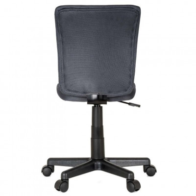 Detská otočná kanc. stolička, bez lakťových opierok, šedá