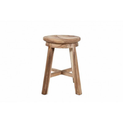 Stolička divero guľatá z masívneho Suara dreva