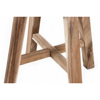 Stolička divero guľatá z masívneho Suara dreva