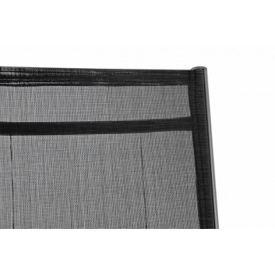 Záhradné hliníkové skladacie kreslo s podnožkou RELAX - antracit