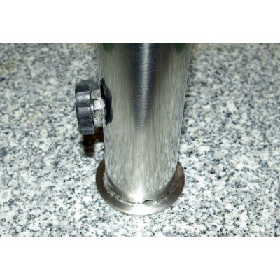 Stojan na slnečníky (štvorcový) - žula / nerezová oceľ, 25 kg