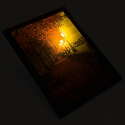 Nástenná maľba- Promenáda, 6 LED, 30 x 40 cm Nástenná maľba- Promenáda, 6 LED, 30 x 40 cm
