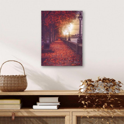 Nástenná maľba- Promenáda, 6 LED, 30 x 40 cm Nástenná maľba- Promenáda, 6 LED, 30 x 40 cm