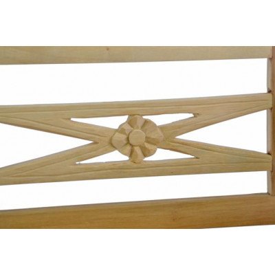 DIVERO drevená 2-miestna lavica pre deti z teakového dreva