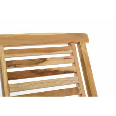 Sada 2 ks skladacej stoličky DIVERO  Hantown  - teak