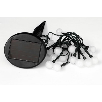 GARTHEN Solárna reťaz 20 LED, farebná, blikajúce funkcie