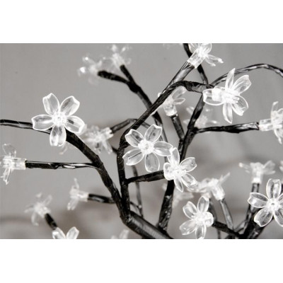 NEXOS Dekoratívny LED strom s kvetmi 45 cm, studená biela
