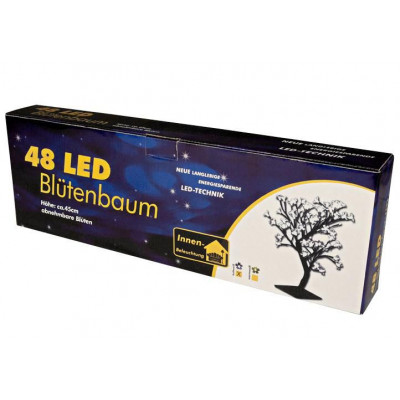 NEXOS Dekoratívny LED strom s kvetmi 45 cm, studená biela