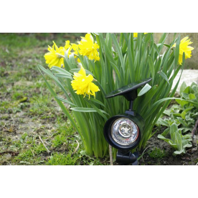 Sada záhradných solárnych LED osvetlení - 3 ks reflektorov Garth