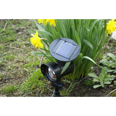 Sada záhradných solárnych LED osvetlení - 3 ks reflektorov Garth