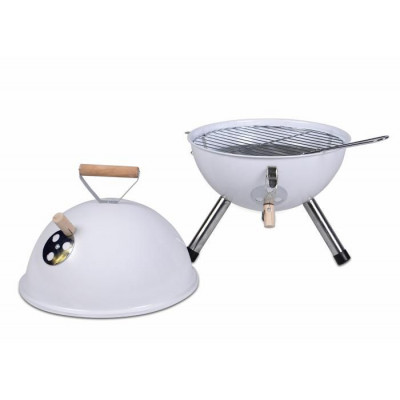 Záhradný vonkajší Mini - BBQ gril - biela