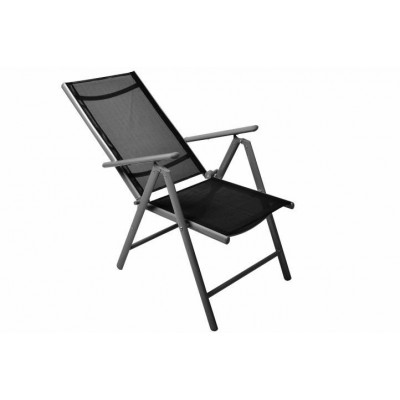 Záhradný balkónový set stoličky a stôl - čierne