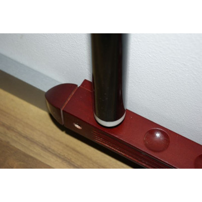 Biliardový držiak na tága - na 6 tág tmavé drevo 39 cm