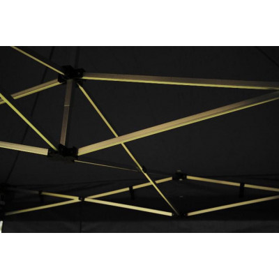 Záhradný párty stan 3x6 čierny, nožnicový