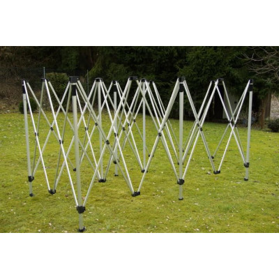 Záhradný párty stan 3x6 čierny, nožnicový