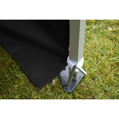 Záhradný párty stan 3x6 čierny, nožnicový