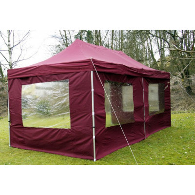 Záhradný párty stan 3x6 vínový, nožnicový