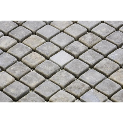 Mramorová mozaika Garth sivá – obklady 1 m2