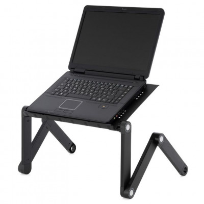Notebookový stôl - 42 x 28 cm, čierny