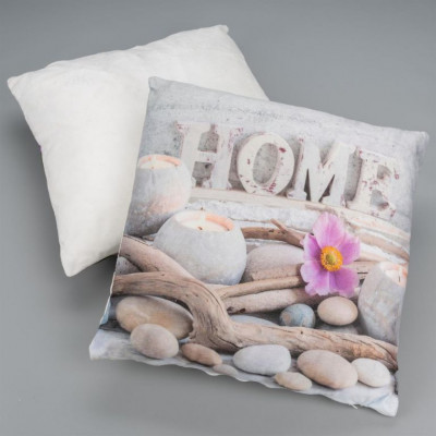 Dekoračný vankúš s LED osvetlením Domov - 38 x 38 cm