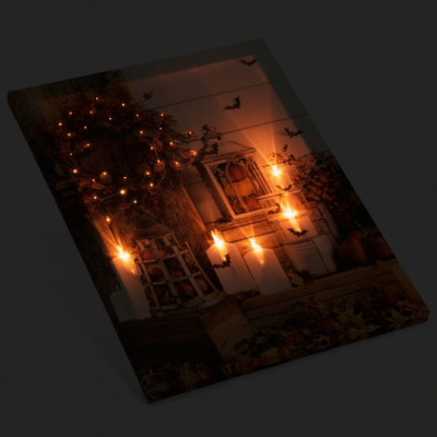 Nástenná maľba jesenné listie, 5 LED, 30 x 40 cm Nástenná maľba jesenné listie, 5 LED, 30 x 40 cm