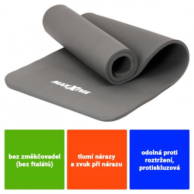 MAXXIVA gymnastická podložka, sivá, 190 x 60 x 1,5 cm