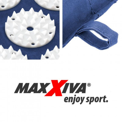 MAXXIVA Akupresúrna podložka s vankúšom, 130 x 50 cm, modrá