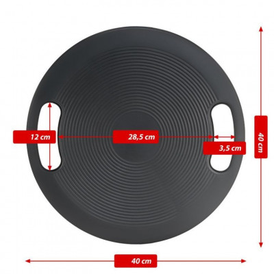 MAXXIVA balančná doska, čierna, Ø 40 cm