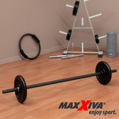 Maxxiva vzpieračská tyč na nakladanie,pružina,čierna,120 cm