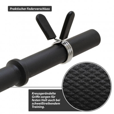 Maxxiva vzpieračská tyč na nakladanie,pružina,čierna,120 cm