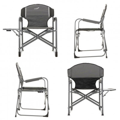 Sada 4 x kempingová stolička so stolíkom a držiakom nápojov