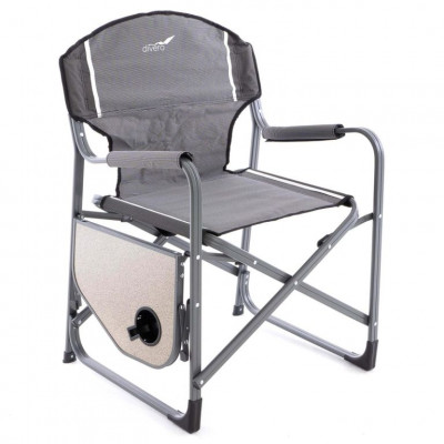 Sada 4 x kempingová stolička so stolíkom a držiakom nápojov