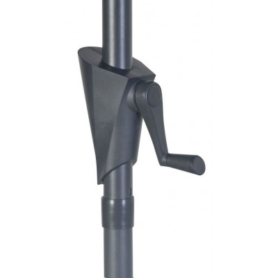 ROJAPLAST Slnečník naklápací, 3 m, sivý