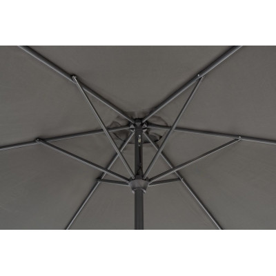 ROJAPLAST Slnečník naklápací, 3 m, sivý