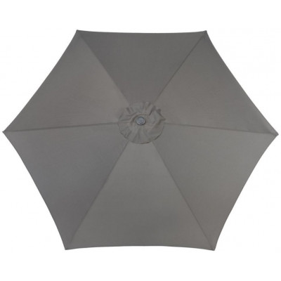 ROJAPLAST Slnečník naklápací, 3 m, sivý