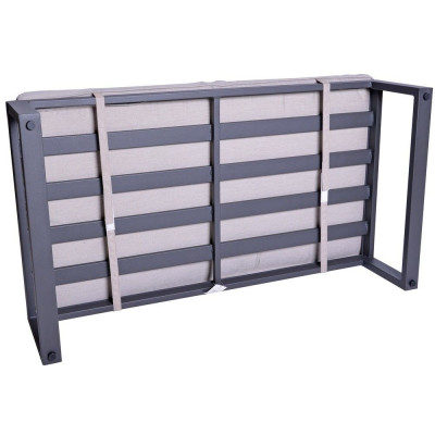 PORTLAND záhradná súprava, hliník, sivá