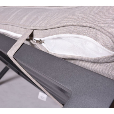 PORTLAND záhradná súprava, hliník, sivá