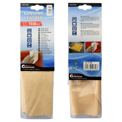 COMPASS Utierka na umývanie z pravej kože, 27 x 37 cm