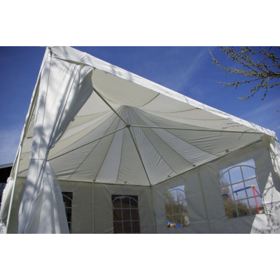 Záhradný stan - biely, 4 x 4 m