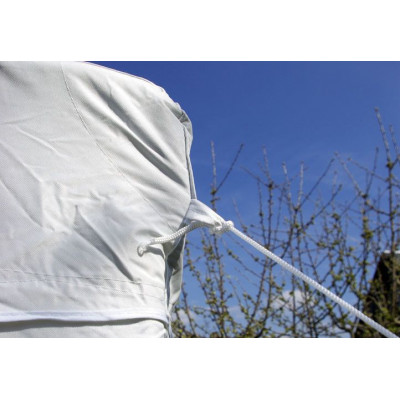 Záhradný stan - biely, 4 x 4 m