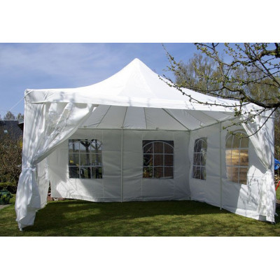 Záhradný stan - biely, 4 x 4 m