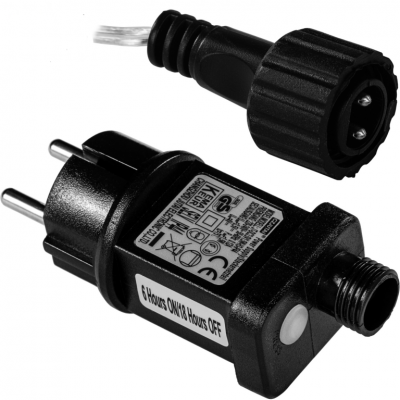 VOLTRONIC 2x svetelný drôt 200 LED, studeno biela