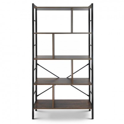 Miadomodo Knižnica v retro štýle, 79 x 30 x 155 cm