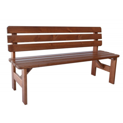 Záhradná drevená lavica Viking - 150 cm, lakovaná Záhradná drevená lavica Viking - 150 cm, lakovaná