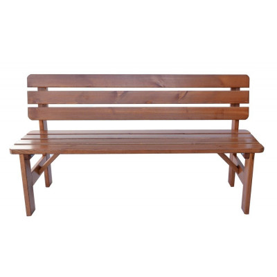 Záhradná drevená lavica Viking - 150 cm, lakovaná Záhradná drevená lavica Viking - 150 cm, lakovaná
