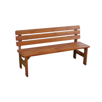 Záhradná drevená lavica Viking - 150 cm, lakovaná Záhradná drevená lavica Viking - 150 cm, lakovaná