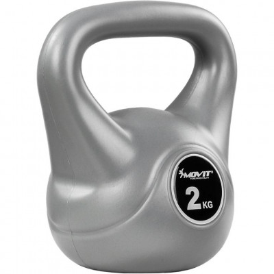 Kettlebell činka sivá - 2 kg Kettlebell činka sivá - 2 kg