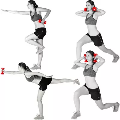 Sada 2 ks vinylových činiek - 5 kg, čierne