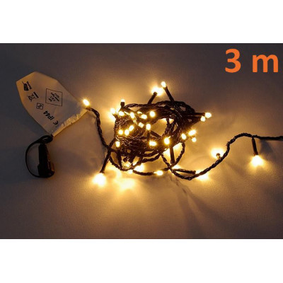 NEXOS diLED svetelná reťaz 40 LED, teplá biela, bez trafa