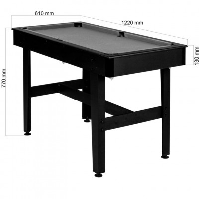 GamesPlanet® biliardový stôl COMPACT, zelený, 4ft